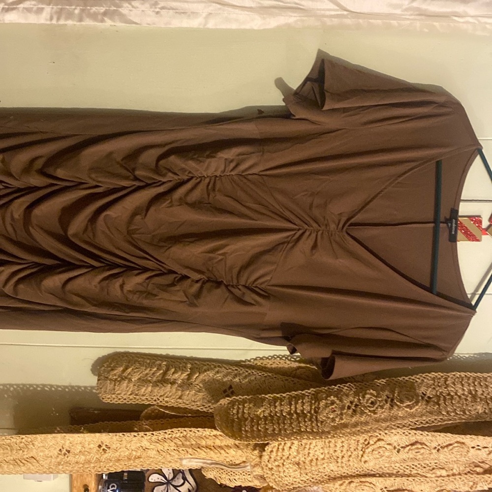 Light brown Ruched Dress